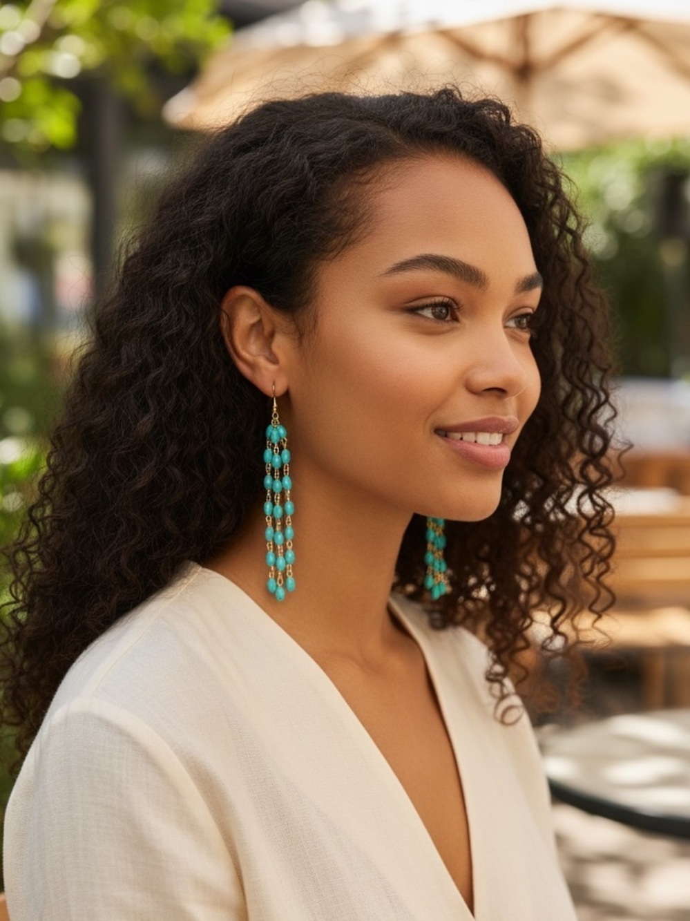 Plunder Beaded Dangle Earrings